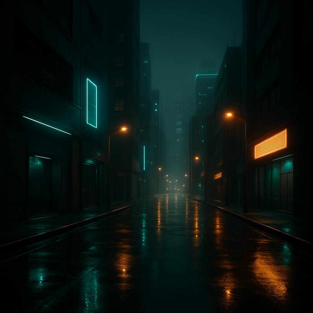 Neon District: an AI-generated navigable 3D world